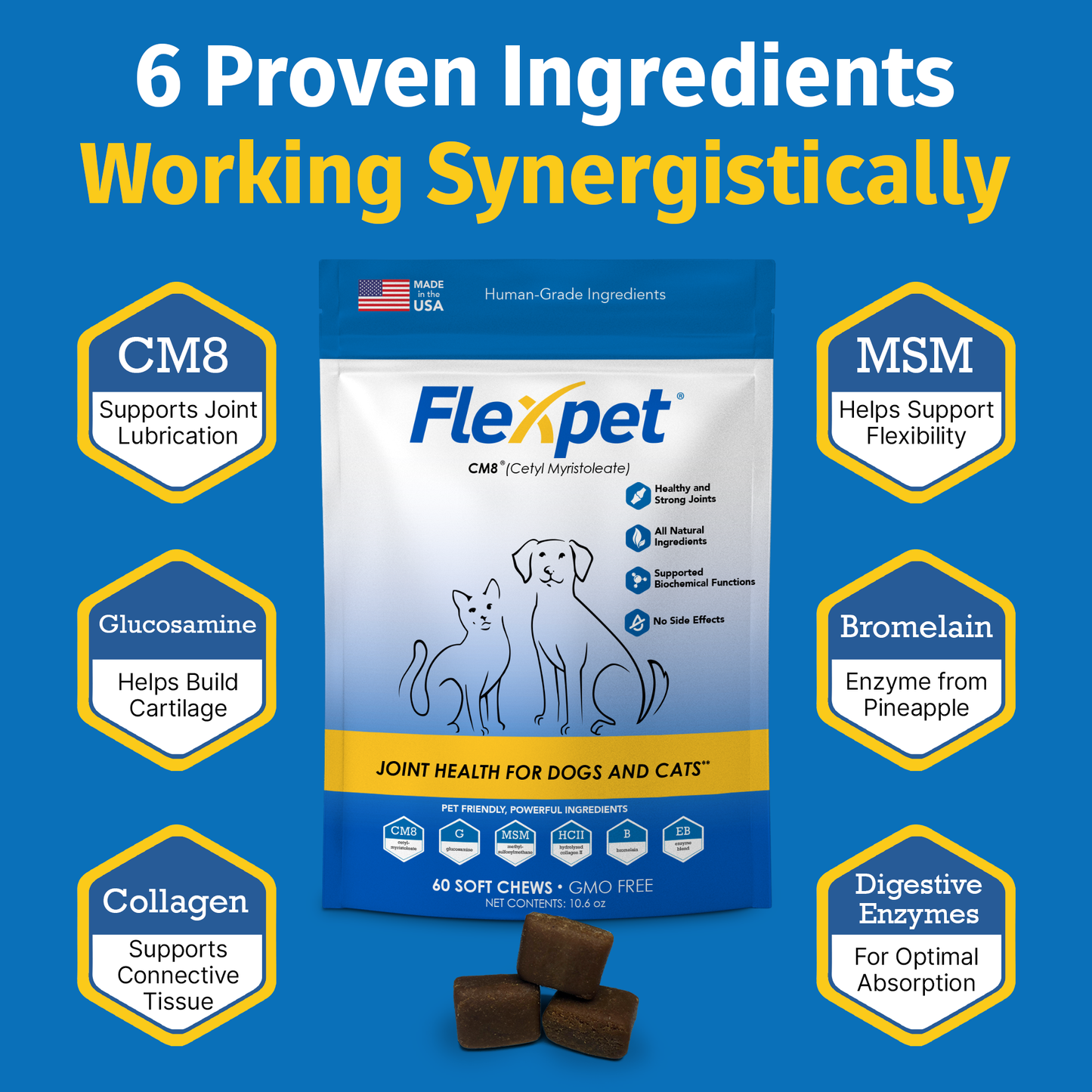 Flexpet with CM8 - Maximum Strength 60 count | Subscription