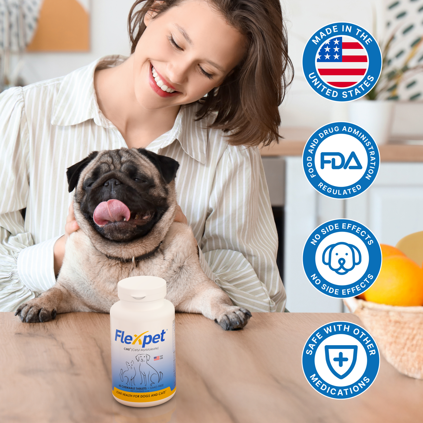 Flexpet with CM8 - Regular Strength 60 count | Subscription