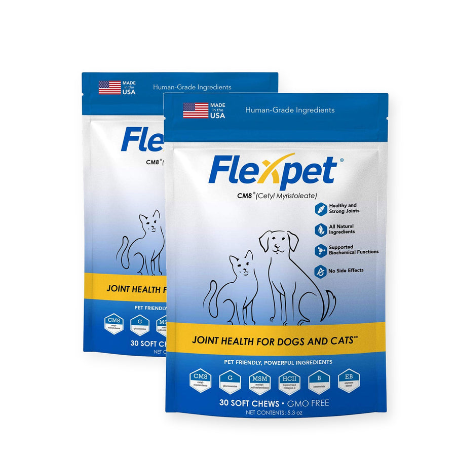 Flexpet Maximum Strength 30 count — buy one get one free, two 30-count pouches